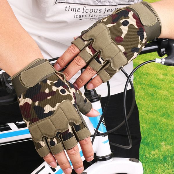 half finger gloves men and women outdoor sports climbing anti-skid riding training fitness gloves green camouflage, Black
half finger gloves men and women outdoor sports climbing anti-skid riding training fitness gloves green camouflage, Black