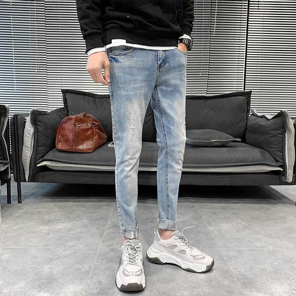 высокое качество мужские джинсы мода 2020 весна новый slim fit рваные джинсы мужчины все матч отверстие случайные джинсовые брюки брюки сини, Blue
высокое качество мужские джинсы мода 2020 весна новый slim fit рваные джинсы мужчины все матч отверстие случайные джинсовые брюки брюки сини, Blue