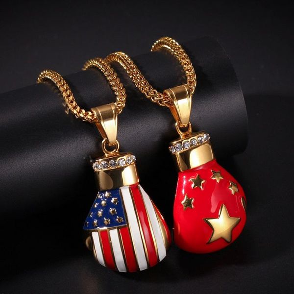new mens hip hop pendant necklace american chinese flag pendant necklace fashion boxing gloves necklace jewelry, Silver
new mens hip hop pendant necklace american chinese flag pendant necklace fashion boxing gloves necklace jewelry, Silver