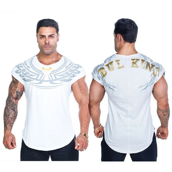 2019 summer short-sleeved t-shirt men's loose basketball clothing european and american sports fitness shirt men, White;black
2019 summer short-sleeved t-shirt men's loose basketball clothing european and american sports fitness shirt men, White;black