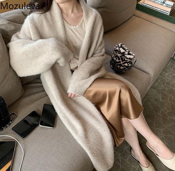 mozuleva elegant long sweater cardigan women long sleeve oversized ladies outwear jumper coat winter open stitch sweater coat, White
mozuleva elegant long sweater cardigan women long sleeve oversized ladies outwear jumper coat winter open stitch sweater coat, White