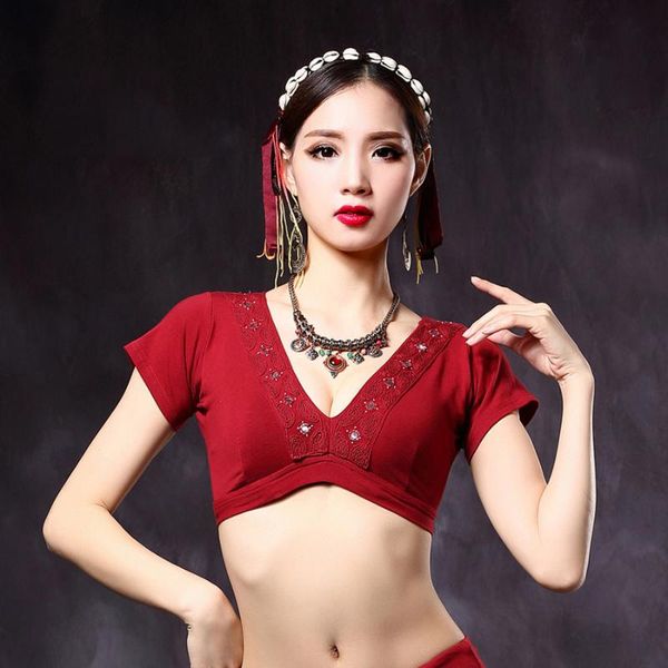 2020 ats tribal belly dance clothes crop choli v-neck backless plus size women gypsy tribal dance, Black;red
2020 ats tribal belly dance clothes crop choli v-neck backless plus size women gypsy tribal dance, Black;red
