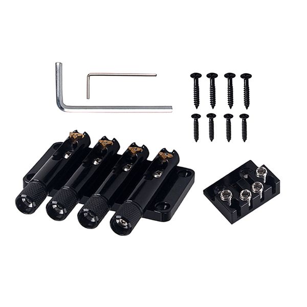 1 set headless 4 string tailpiece tremolo bridge fanned fret for guitar accs
1 set headless 4 string tailpiece tremolo bridge fanned fret for guitar accs