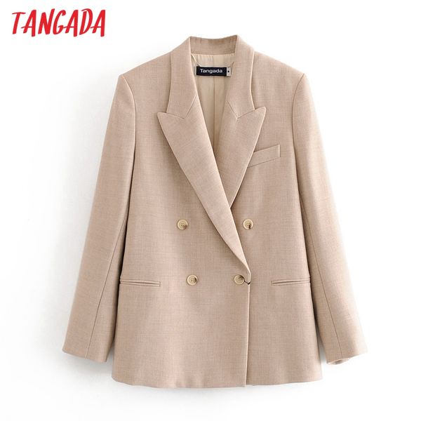tangada women solid khaki blazer female long sleeve elegant jacket ladies work wear blazer formal suits 3h609, White;black
tangada women solid khaki blazer female long sleeve elegant jacket ladies work wear blazer formal suits 3h609, White;black