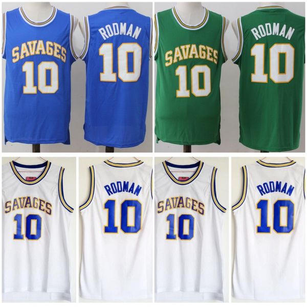 ncaa college oklahoma savages 10 dennis rodman jersey men university basketball rodman high school jerseys team color white blue green, Black
ncaa college oklahoma savages 10 dennis rodman jersey men university basketball rodman high school jerseys team color white blue green, Black