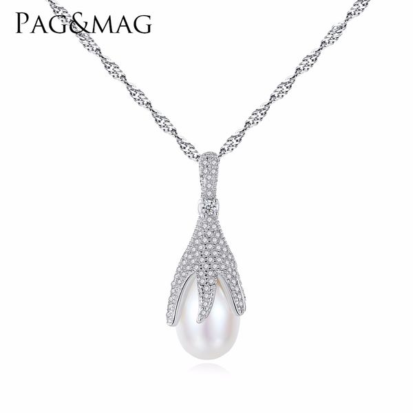 pag&mag fashion personality six claw solid silver s925 necklace for girl real natural freshwater pearl pendant for party jewelry
pag&mag fashion personality six claw solid silver s925 necklace for girl real natural freshwater pearl pendant for party jewelry
