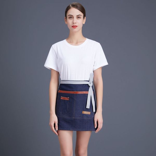denim waist apron jeans cooking apron with pu leather chef kitchen for chef barista florist barber dress cleaning
denim waist apron jeans cooking apron with pu leather chef kitchen for chef barista florist barber dress cleaning