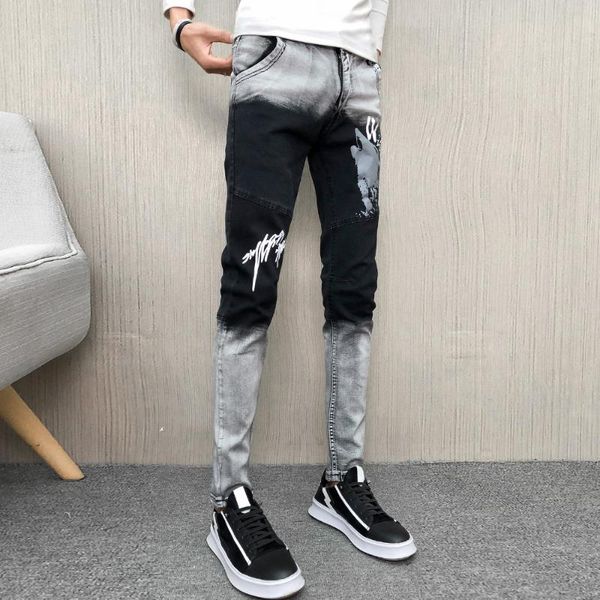 spring jeans men brand new all match denim pants men hip hop patchwork color print streetwear slim fit jeans trousers, Blue
spring jeans men brand new all match denim pants men hip hop patchwork color print streetwear slim fit jeans trousers, Blue