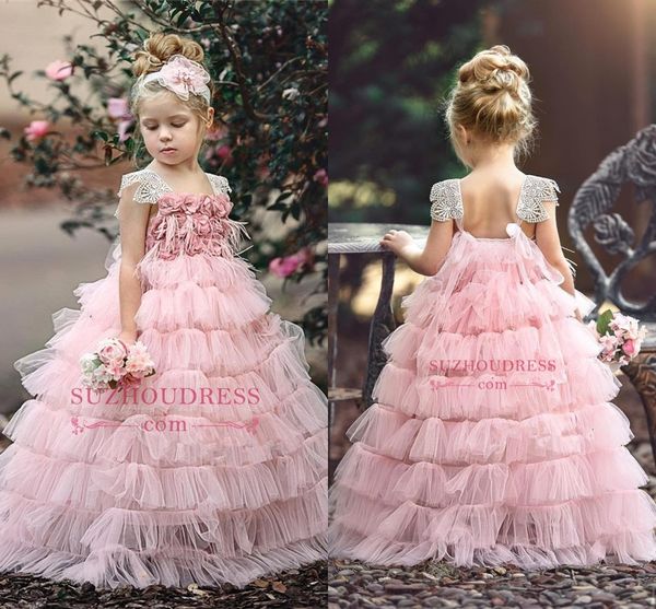 blush pink layers ball gown flower girl dress 2019 hand made flowers princess birthday patry gown girl formal dresses custom made, White;blue
blush pink layers ball gown flower girl dress 2019 hand made flowers princess birthday patry gown girl formal dresses custom made, White;blue