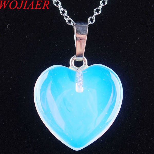 wojiaer natural white opal gem stone bead heart silver plated reiki chakra pendant necklace 18inches dn3435
wojiaer natural white opal gem stone bead heart silver plated reiki chakra pendant necklace 18inches dn3435