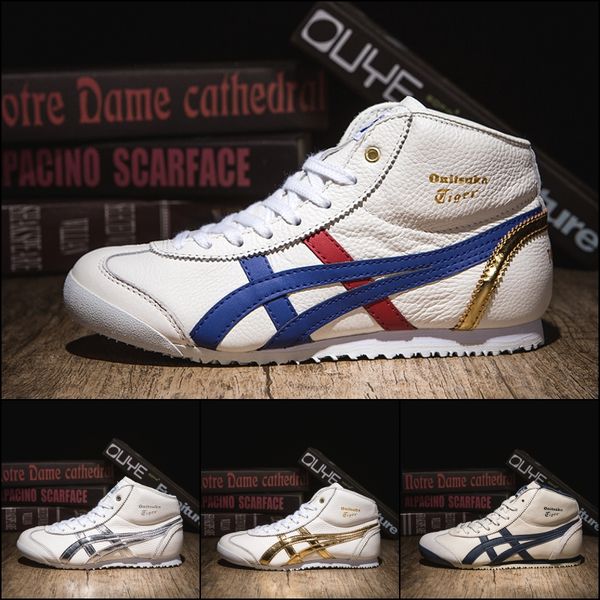 

2019 asics onitsuka tiger running shoes for men women yellow stripe balck designer sneakers trainers sport shoes size 36-44, White;red