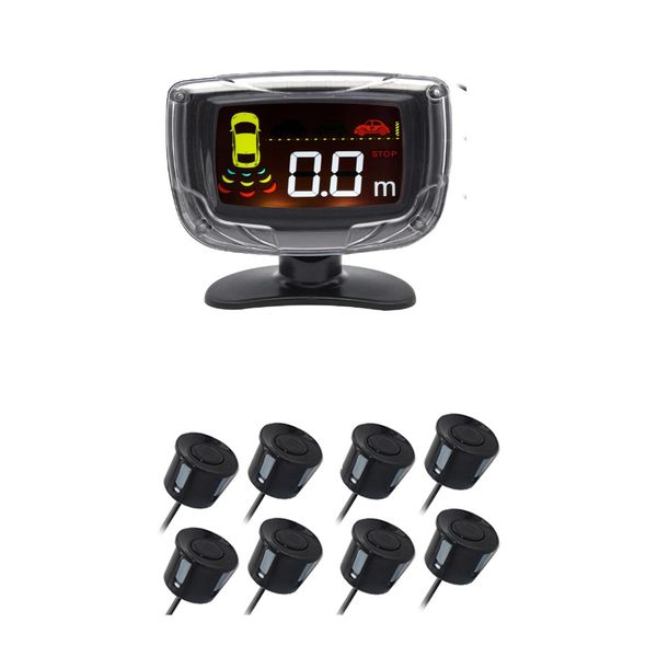 parktronic 8 sensors front rear parking sensor kit lcd display 12v backup buzzer alarm car front sensor 
parktronic 8 sensors front rear parking sensor kit lcd display 12v backup buzzer alarm car front sensor