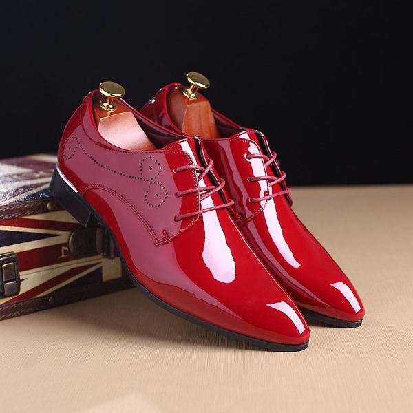 brand men formal shoes man oxford leather dress shoes fashion business loafers pointed wedding shoes size 38-48, Black
brand men formal shoes man oxford leather dress shoes fashion business loafers pointed wedding shoes size 38-48, Black