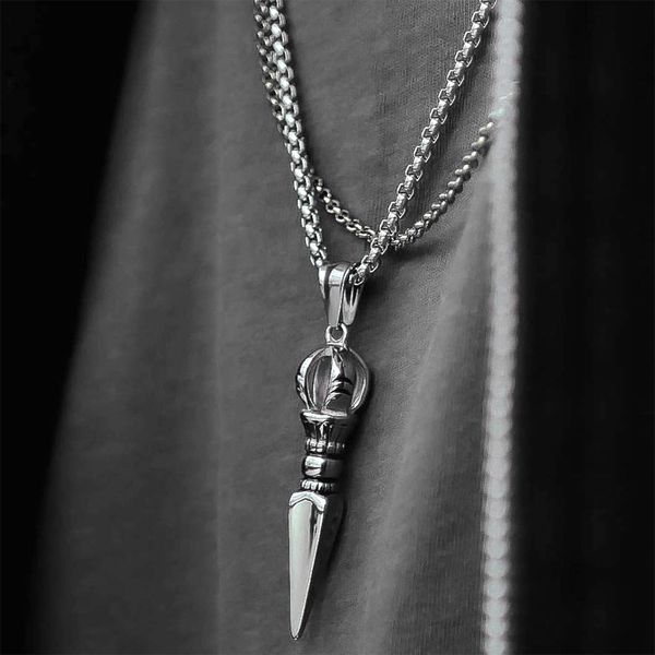 mcllroy punk style spearhead design pendants necklace for man fashion stainless steel chain jewelry men woman choker jewelry, Silver
mcllroy punk style spearhead design pendants necklace for man fashion stainless steel chain jewelry men woman choker jewelry, Silver