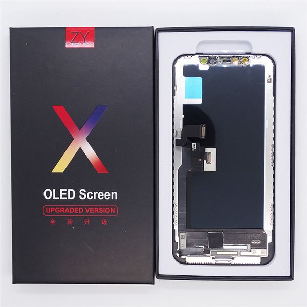 zy oled lcd screen for iphone x aftermaket lcd display touch screen digitizer complete assembly replacement for iphone x dhl
zy oled lcd screen for iphone x aftermaket lcd display touch screen digitizer complete assembly replacement for iphone x dhl