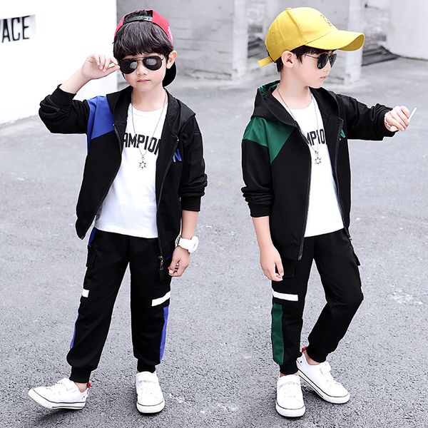 spring and autumn 2020 new south korean boys' suit autumn children's clothing cuhk children's sports three-piece suit trend, White
spring and autumn 2020 new south korean boys' suit autumn children's clothing cuhk children's sports three-piece suit trend, White