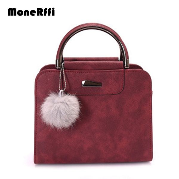 monerffi 2019 women pu leather handbag stereotypes package shoulder message bag casual tote bag with fur ball torebki damskie
monerffi 2019 women pu leather handbag stereotypes package shoulder message bag casual tote bag with fur ball torebki damskie