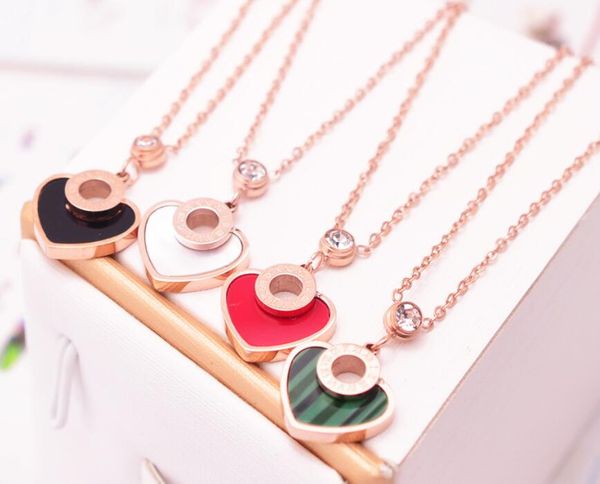 2019 4colors heart rose gold titanium steel chokers necklace fashion women's cubic zirconia necklaces charms jewelry, Golden;silver
2019 4colors heart rose gold titanium steel chokers necklace fashion women's cubic zirconia necklaces charms jewelry, Golden;silver