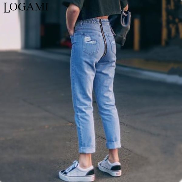 women's jeans logami high waist ripped back zipper woman casual mom for women streetwear denim pants spring summer, Blue
women's jeans logami high waist ripped back zipper woman casual mom for women streetwear denim pants spring summer, Blue