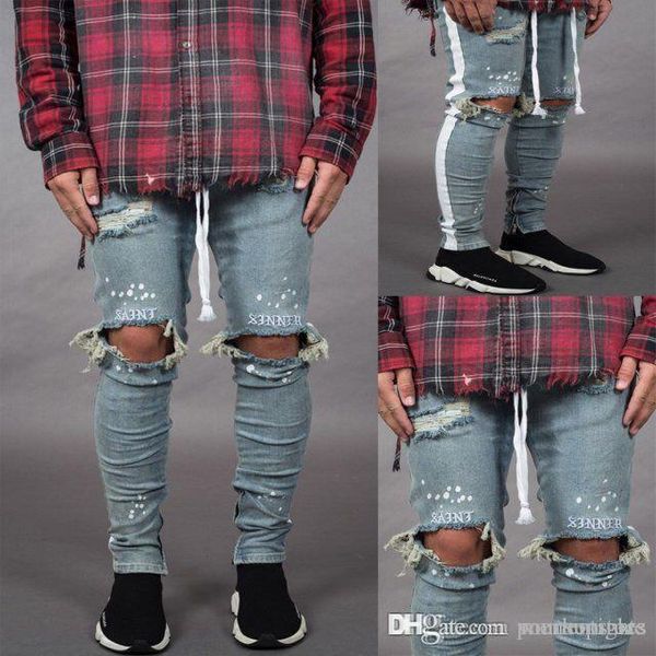 street style skinny mens jeans spring summer male hombres jean trousers ripped striped holes washed casual slim fit pants 19ss, Blue
street style skinny mens jeans spring summer male hombres jean trousers ripped striped holes washed casual slim fit pants 19ss, Blue