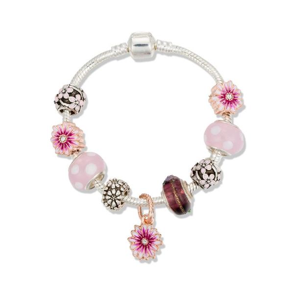 viovia 2020 daisy flowers design new arrival beads of flowers with butterfly bracelets for original bracelet jewelry b20010, Golden;silver
viovia 2020 daisy flowers design new arrival beads of flowers with butterfly bracelets for original bracelet jewelry b20010, Golden;silver