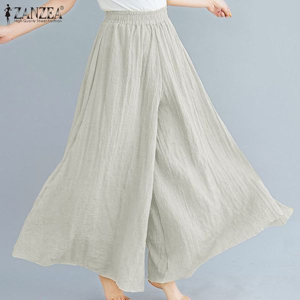 2019 fashion women wide leg pants zanzea female casual elastic high waist trousers elegant long pantalones streetwear plus size, Black;white
2019 fashion women wide leg pants zanzea female casual elastic high waist trousers elegant long pantalones streetwear plus size, Black;white