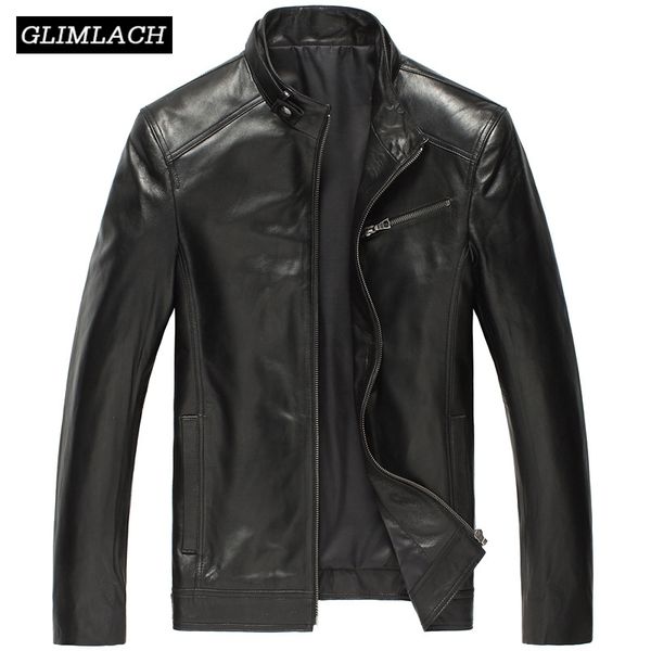 men genuine leather jacket coats black slim motorcycle biker jackets sheepskin fashion stand collar large size leather jackets
men genuine leather jacket coats black slim motorcycle biker jackets sheepskin fashion stand collar large size leather jackets