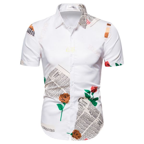shirt men personality rose print short sleeve loose fashion casual beach shirts summer new 2020 white black
shirt men personality rose print short sleeve loose fashion casual beach shirts summer new 2020 white black