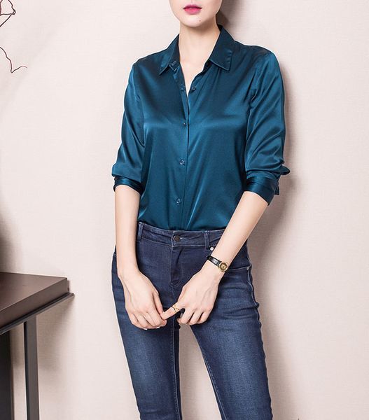 s-5xl plus size blue white black satin silk blouse ladies casual long sleeve button turndown collar real silk satin blouses 0114
s-5xl plus size blue white black satin silk blouse ladies casual long sleeve button turndown collar real silk satin blouses 0114