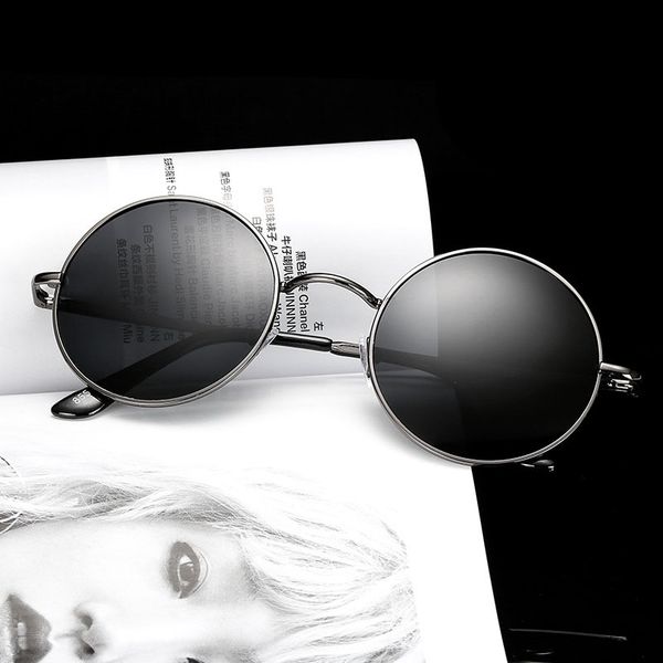 retro round polarized sunglasses men women vintage sun glasses metal frame black lens party eyewear driving fishing uv400, White;black
retro round polarized sunglasses men women vintage sun glasses metal frame black lens party eyewear driving fishing uv400, White;black