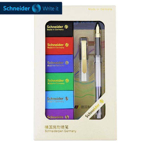 schneider 23k gold pen 1pcs bk406 transparent demonstration gold-plated ultra fine 0.35mm ink bag set gift box
schneider 23k gold pen 1pcs bk406 transparent demonstration gold-plated ultra fine 0.35mm ink bag set gift box