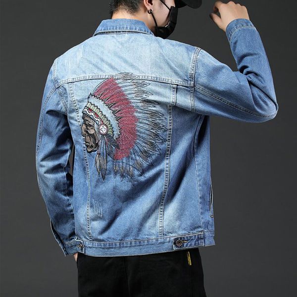 new fashion men denim coat embroidery coat denim jacket long sleeve jean men jacket casual, Black;brown
new fashion men denim coat embroidery coat denim jacket long sleeve jean men jacket casual, Black;brown