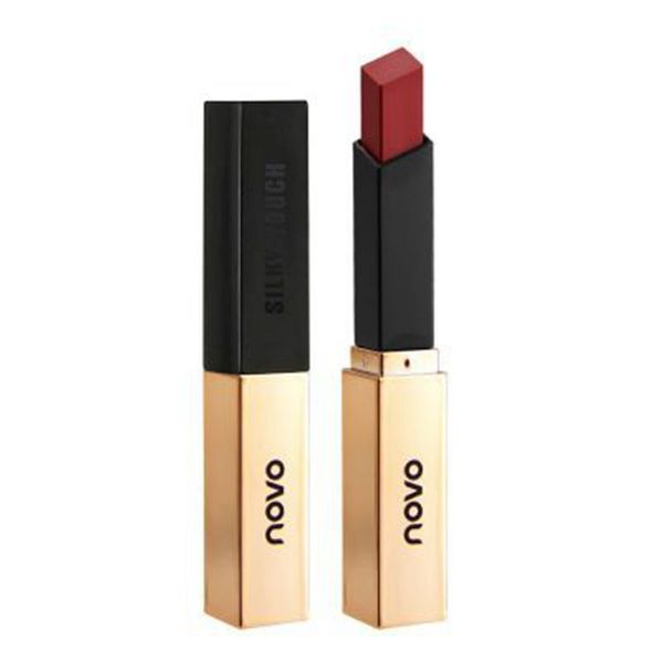 Fog Tube Matte Lipstick Small Gold Bars Luxury Silky Touch Waterproof Long Lasting 6 Colors