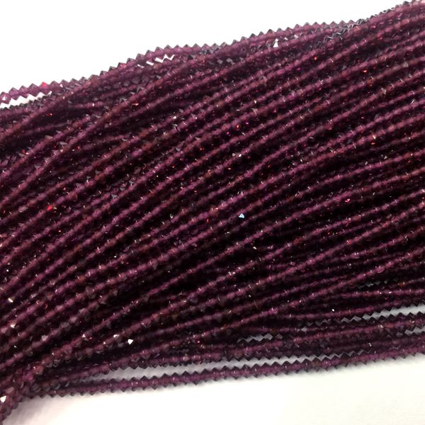 genuine natural purple red garnet almandite pyralmandite faceted rondelle necklaces or bracelets small beads 2x3mm 16" 06109, Black
genuine natural purple red garnet almandite pyralmandite faceted rondelle necklaces or bracelets small beads 2x3mm 16" 06109, Black