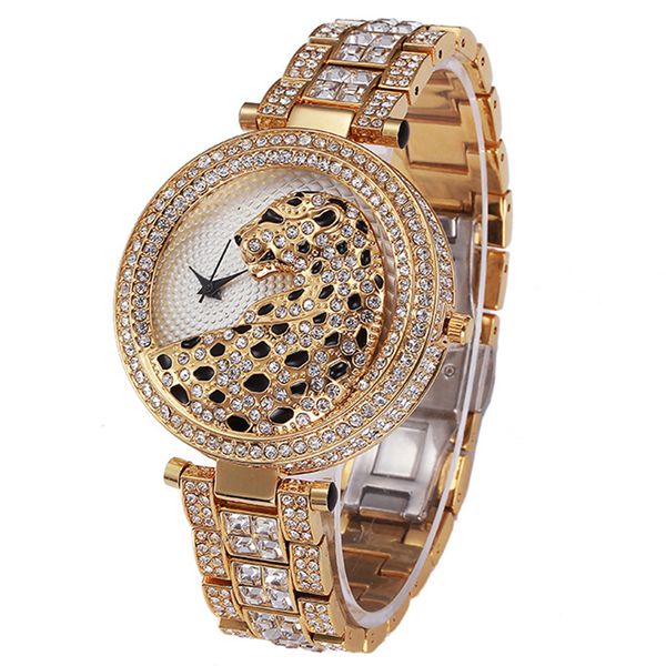 leopard with diamond steel belt ladies watch luxury full diamond waterproof shiny rhinestone inlaid quartz watch gift fashionabl, Slivery;brown
leopard with diamond steel belt ladies watch luxury full diamond waterproof shiny rhinestone inlaid quartz watch gift fashionabl, Slivery;brown