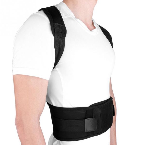 back support reduce fatigue elastic neoprene brace magnetic therapy black posture corrector belt adjustable pain relief, Black;blue
back support reduce fatigue elastic neoprene brace magnetic therapy black posture corrector belt adjustable pain relief, Black;blue