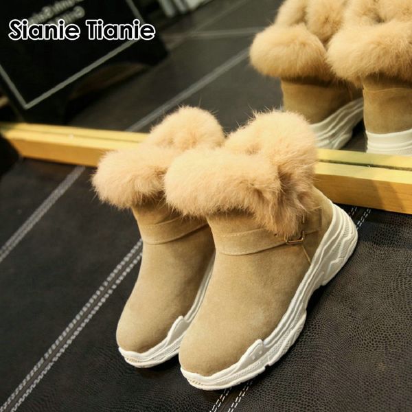 sianie tianie 2019 winter shoes for woman big size 34-43 warm faux fur platform female sneakers boots casual women snow boots, Black
sianie tianie 2019 winter shoes for woman big size 34-43 warm faux fur platform female sneakers boots casual women snow boots, Black
