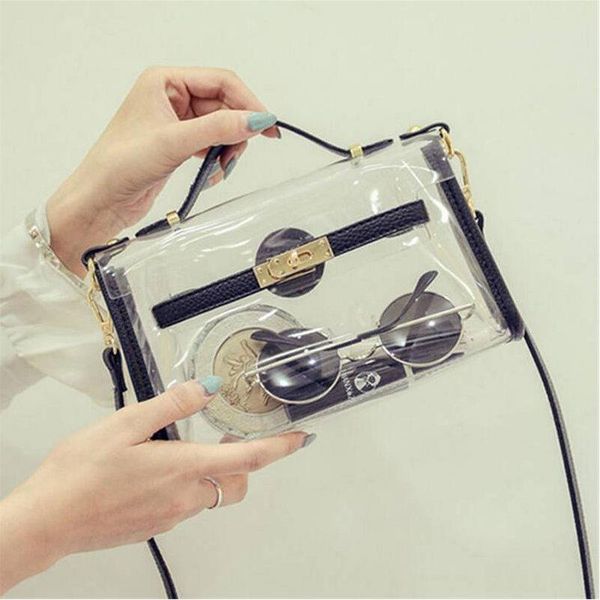 wholesale-2020 new transparent jelly handbag transverse clear platinum summer beach bag small tote shoulder crossbody bags for women li195
wholesale-2020 new transparent jelly handbag transverse clear platinum summer beach bag small tote shoulder crossbody bags for women li195
