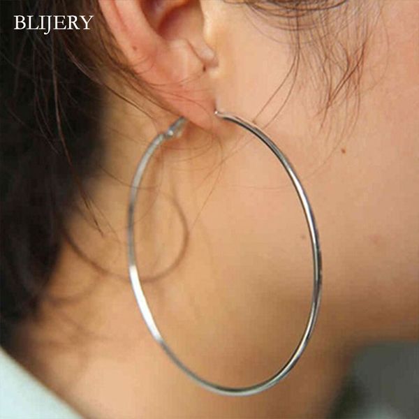 blijery fashion 90mm/100mm women hoop earrings big smooth circle earrings basketball brincos femme celebrity brand loop, Golden;silver
blijery fashion 90mm/100mm women hoop earrings big smooth circle earrings basketball brincos femme celebrity brand loop, Golden;silver
