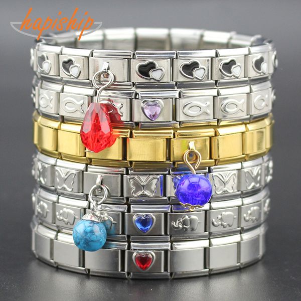 hapiship men women's jewelry stainless steel heart flower butterfly charm bracelet bangle girlfriend lover wife gift g070, Golden;silver
hapiship men women's jewelry stainless steel heart flower butterfly charm bracelet bangle girlfriend lover wife gift g070, Golden;silver