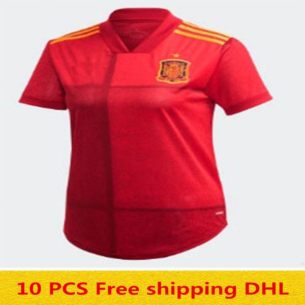 new 2020 spain women soccer jerseys sergio ramos home morata thiago silva women football shirt red size s-xl, Black;yellow
new 2020 spain women soccer jerseys sergio ramos home morata thiago silva women football shirt red size s-xl, Black;yellow