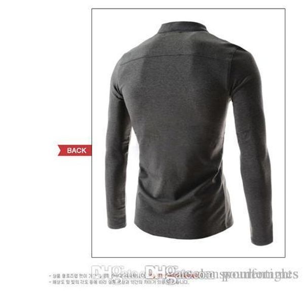 mens polo casual sleeve designer fashion stand collar solid long color tshirt fashion shirt slim comfortable clothes fwgvc, Black
mens polo casual sleeve designer fashion stand collar solid long color tshirt fashion shirt slim comfortable clothes fwgvc, Black