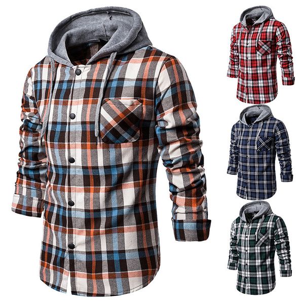mens designer shirt casual plaid long sleeve hooded sweatshirt winter autumn new mens clothing, White;black
mens designer shirt casual plaid long sleeve hooded sweatshirt winter autumn new mens clothing, White;black