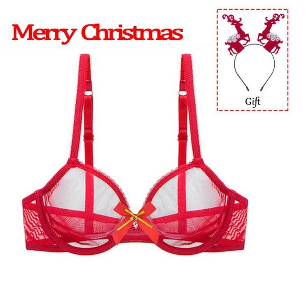 bras sets women see-through breathable mesh bra sheer unlined bralette christmas, Red;black
bras sets women see-through breathable mesh bra sheer unlined bralette christmas, Red;black