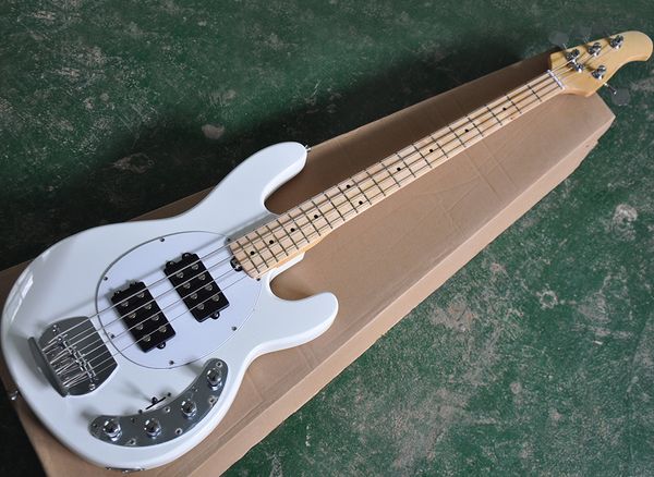 factory wholesale 4 strings white electric bass with 2 black pickups,white pickguard,maple fretboard,can be customized as requested
factory wholesale 4 strings white electric bass with 2 black pickups,white pickguard,maple fretboard,can be customized as requested