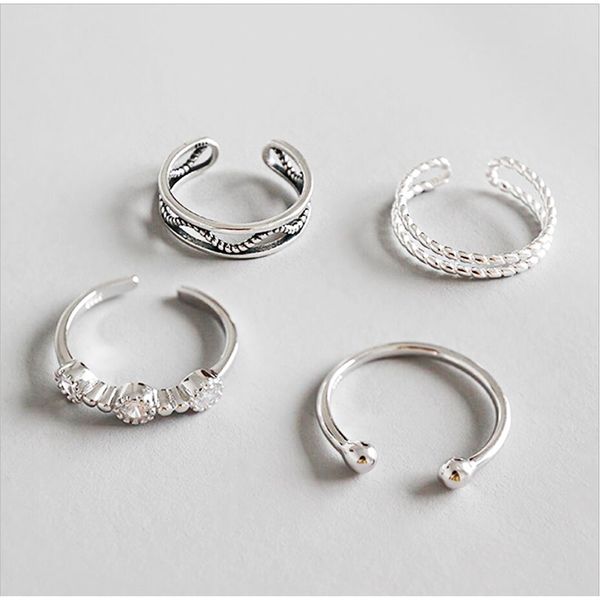sterling silver 925 simple vintage bridal double rings adjustable women fashion jewelry for banquet wedding party anniversary, Golden;silver
sterling silver 925 simple vintage bridal double rings adjustable women fashion jewelry for banquet wedding party anniversary, Golden;silver