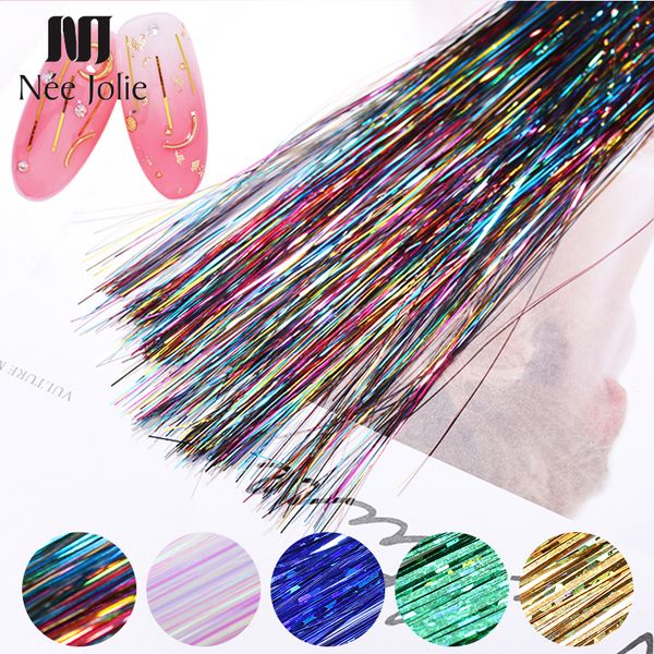 1 bag nail gracile silk thread metal colors mixed holographic effects colorful nail decorations for uv gel polishing design, Black
1 bag nail gracile silk thread metal colors mixed holographic effects colorful nail decorations for uv gel polishing design, Black