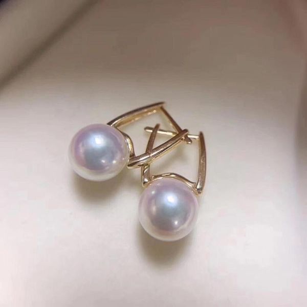d609 pearl earrings fine jewelry solid 18k gold 8-9mm nature sea water japan akoya pearls stud earrings for women presents, Golden;silver
d609 pearl earrings fine jewelry solid 18k gold 8-9mm nature sea water japan akoya pearls stud earrings for women presents, Golden;silver
