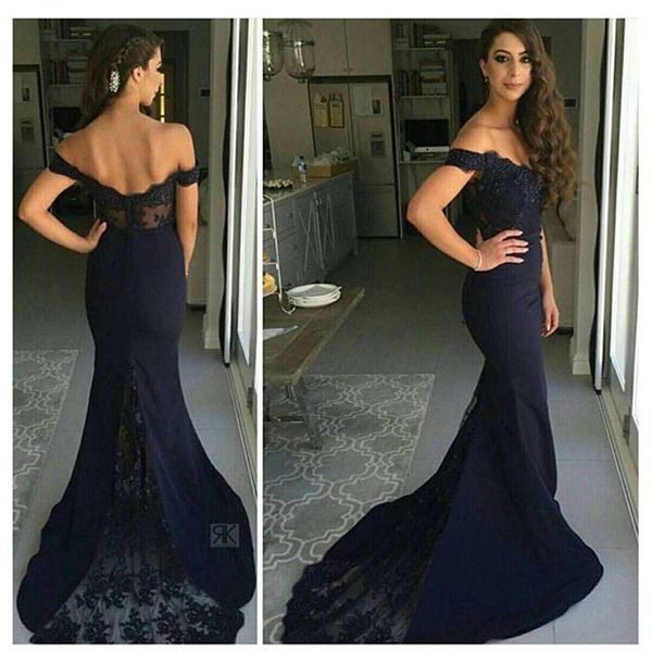 navy blue frmal evening party gowns off shoulder custom made mermaid vestidos de soriee new coming prom dress backless, White;black
navy blue frmal evening party gowns off shoulder custom made mermaid vestidos de soriee new coming prom dress backless, White;black