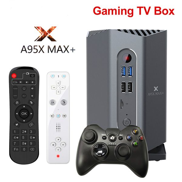gaming tv box android 9.0 a95x max+ smart tv box 4gb 64gb amlogic s922x dual mimo wifi 4k 1000m plex media server
gaming tv box android 9.0 a95x max+ smart tv box 4gb 64gb amlogic s922x dual mimo wifi 4k 1000m plex media server